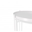 Стол журнальный Sheffilton SHT-CT8 артикул Сж-85 белый муар (+)